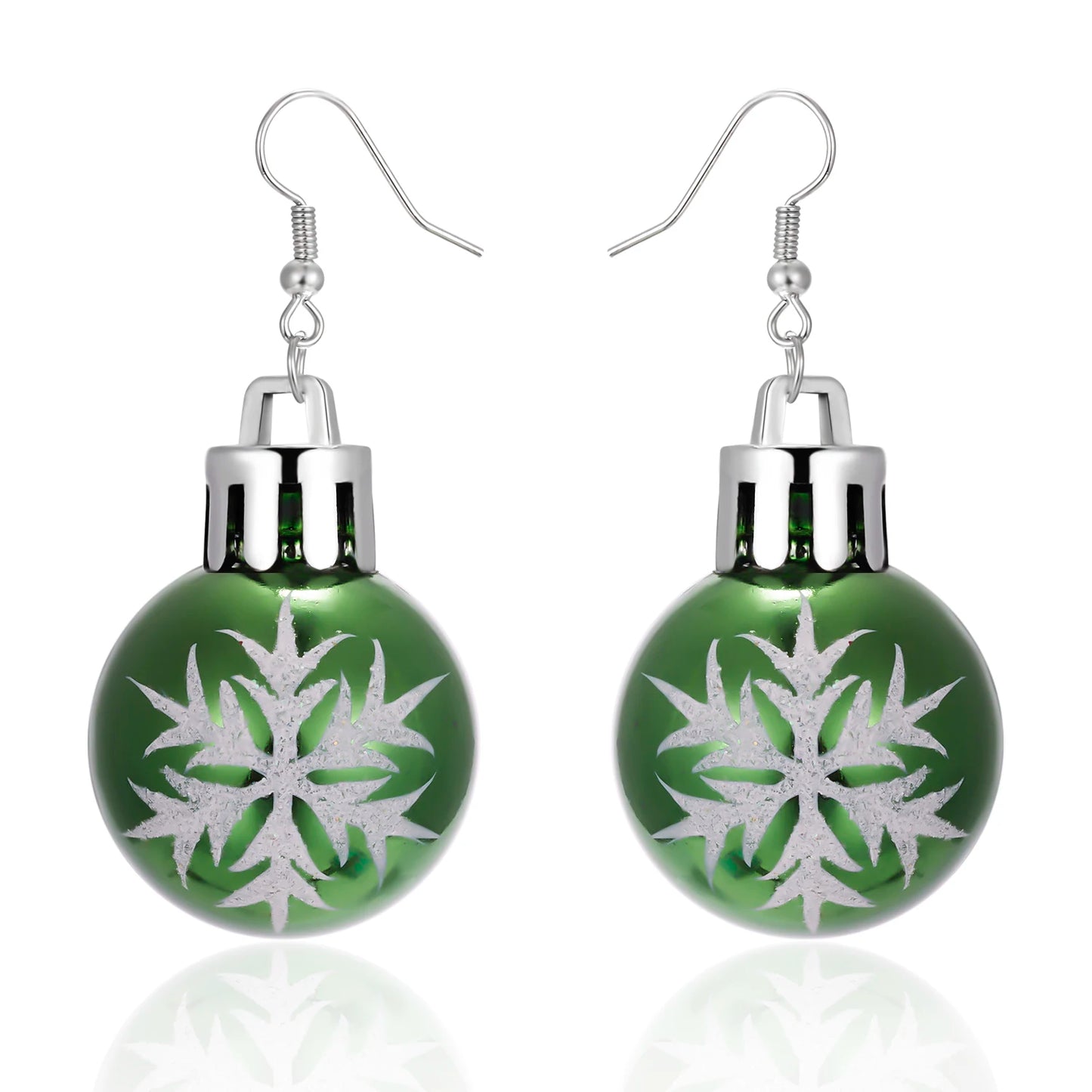 Christmas Colorful Light Bulb Ball Shaped Drop Earrings