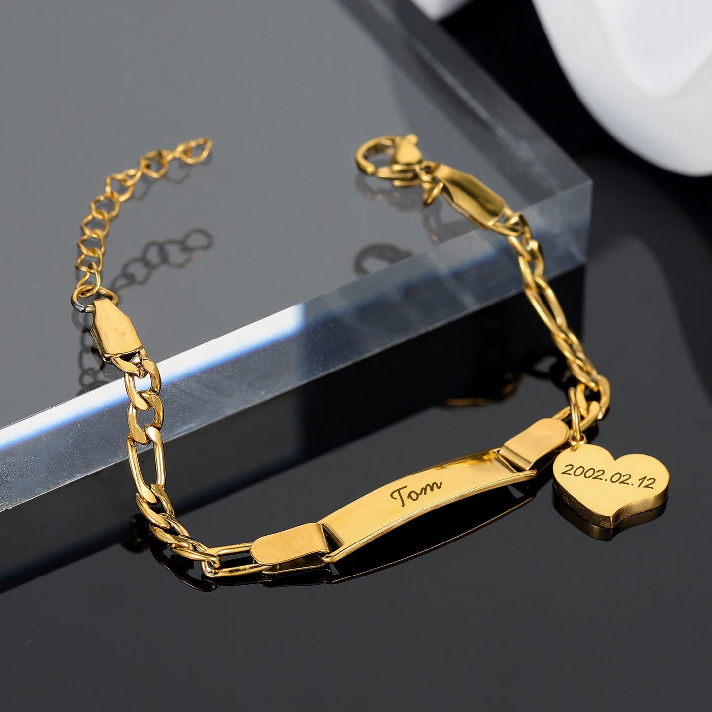 Personalized Gold Baby Bracelet Custom Any Name