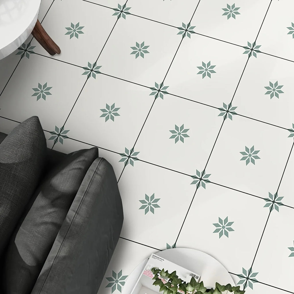 Majorelle minimalist style tiles stickers