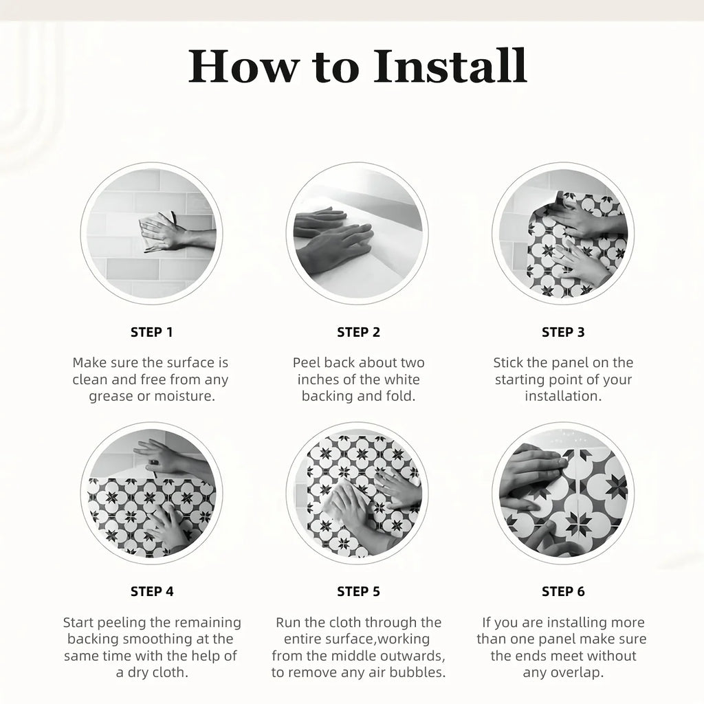 Majorelle minimalist style tiles stickers