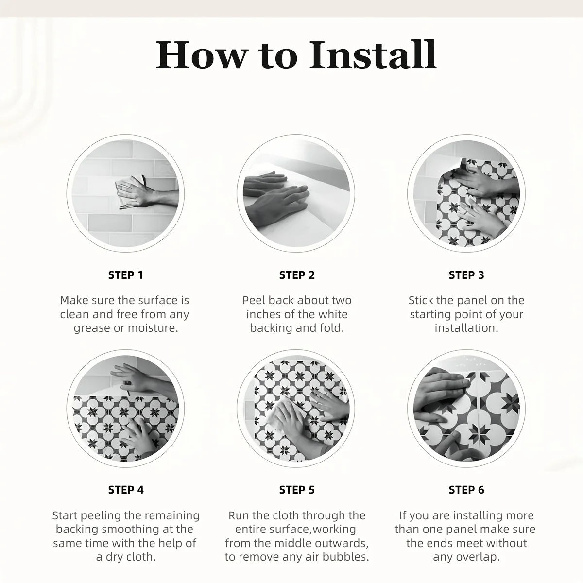 Majorelle minimalist style tiles stickers