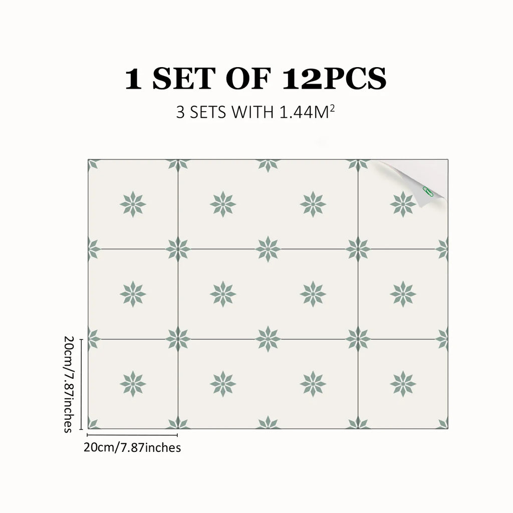 Majorelle minimalist style tiles stickers