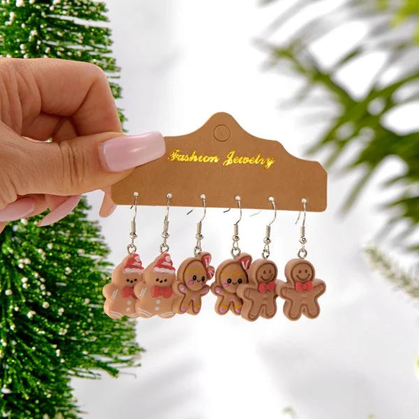 Christmas Tree Crystal Star Earrings